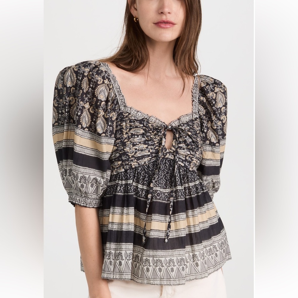 Sea Tasha Print Short Sleeve Top